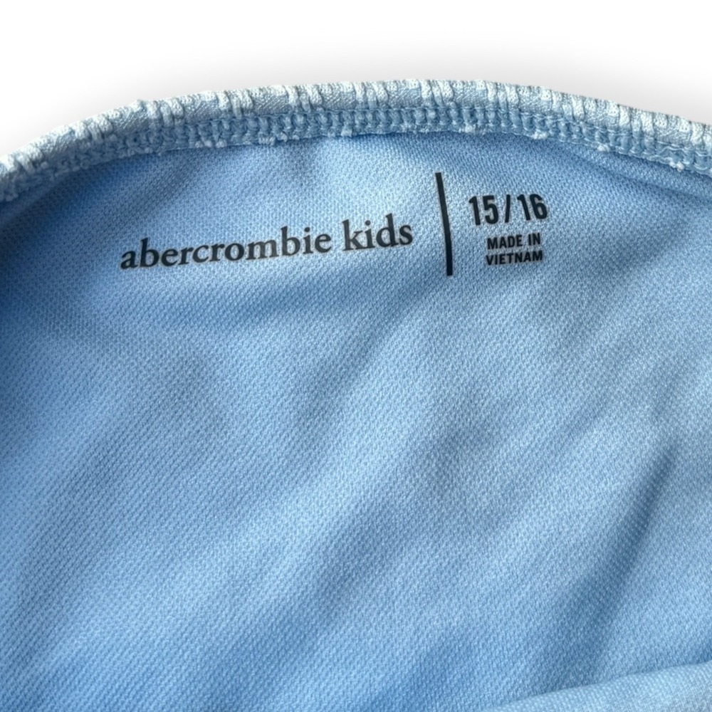 Abercrombie Kids Girls Light Blue Textured Lace Trim Bikini Set Size 15/16 - Picture 8 of 8
